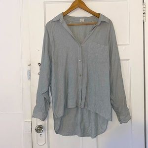 Wilfred Free oversized linen button up